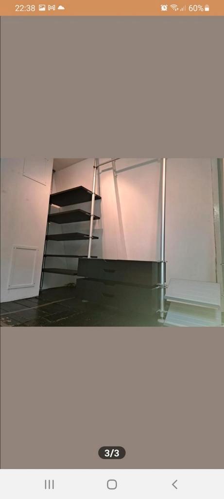 Ikea stolmen kledingkast garderobe stelling inloopkast, Huis en Inrichting, Kasten | Kledingkasten, Zo goed als nieuw, 25 tot 50 cm
