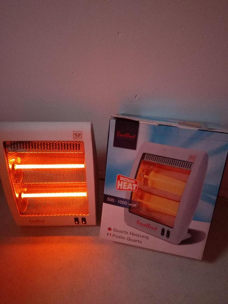 Straalkachel Excellent Electrics 500-1000 Watt, Huis en Inrichting, Kachels, Zo goed als nieuw, Overige soorten, Hout, Ophalen