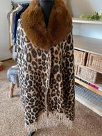 Leopaard omslagdoek, Kleding | Dames, Jassen | Winter, Ophalen of Verzenden, Zo goed als nieuw, Maat 46/48 (XL) of groter