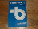 honda 50 model pm50 parts list in het engels, Ophalen of Verzenden