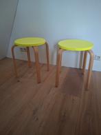 2 IKEA Frosta Krukjes - Geel/Groen, Ophalen, Gebruikt, Hout