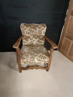 Vintage Fauteuil met Bloemmotief, Ophalen of Verzenden