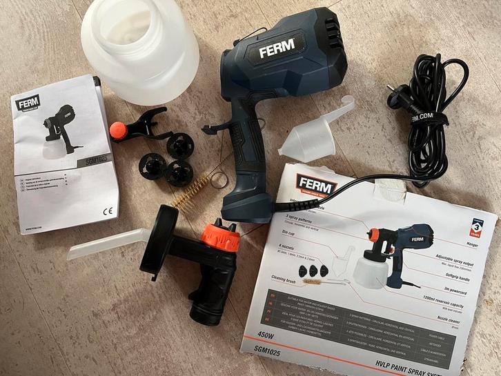 Verfpistool (nieuw) met gratis tas, Doe-het-zelf en Verbouw, Schildersmaterialen, Nieuw, Verfspuit of Verfpomp, Ophalen