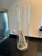 Glazen vaas. Hoogte 70cm, doorsnede 21cm., Huis en Inrichting, Ophalen, Zo goed als nieuw