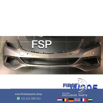 W205 VOORBUMPER Mercedes C Klasse 2014-2019 GRIJS ORIGINEEL  beschikbaar voor biedingen