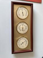 Analoog weerstation met houten frame, Ophalen of Verzenden, Gebruikt, Binnenthermometer