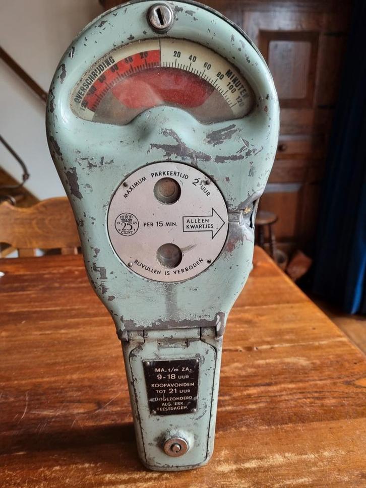 Vintage Parkeermeter - Decoratief Object, Antiek en Kunst, Antiek | Overige Antiek, Ophalen