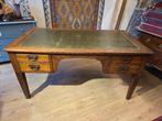 Antieke eiken schrijftafel uit ca 1880 in goede staat., Info@SlatsAntiek.nl, Tweedehands, Ophalen of Verzenden, Bureau