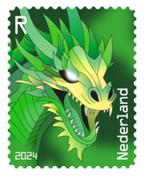 Crypto stamp draak groen, niet geclaimd, Verzenden, Na 1940, Postfris
