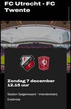 Fc utrecht twente tickets, Tickets en Kaartjes, Sport | Voetbal, Losse kaart, Drie personen of meer, December