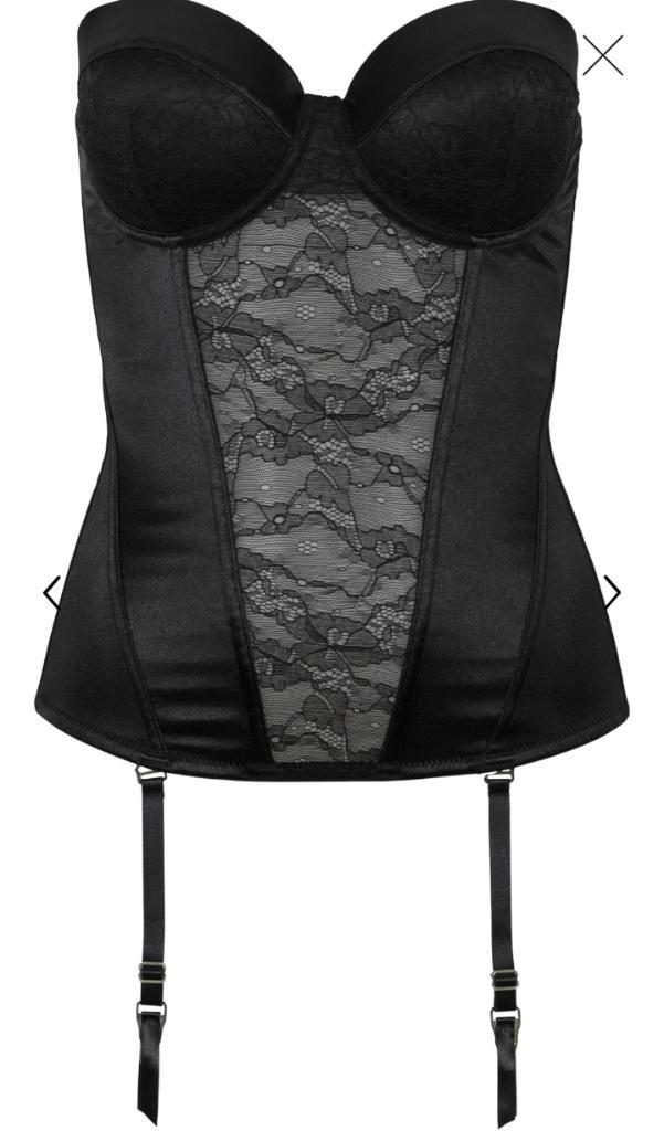 c. NIEUW: luxe stevige ZWARTE BODY (90C) + string  - gratis, Kleding | Dames, Ondergoed en Lingerie, Body of Korset, Zwart, Verzenden