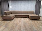 GRATIS BEZORGEN | ZEER MOOI GROOT XXL TAUPE U BANKSTEL, 3194DC, U BanksteL, Hoekbank, 300 cm of meer