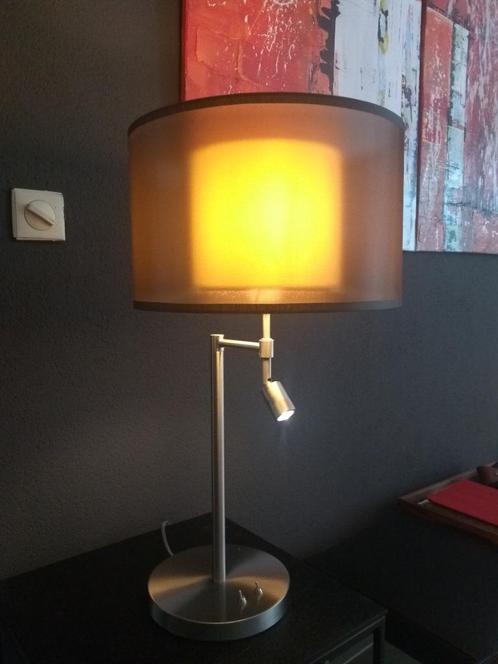 Sfeervolle tafellamp/leeslamp, Huis en Inrichting, Lampen | Tafellampen, Zo goed als nieuw, 50 tot 75 cm, Metaal, Stof, Ophalen
