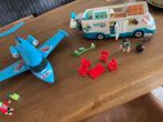 Playmobil vliegtuif en camper, Ophalen of Verzenden, Gebruikt