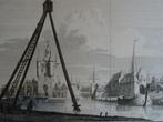 Gravure Havenpoorten en Bok te Zierikzee, Philips, 1750, Antiek en Kunst, Verzenden