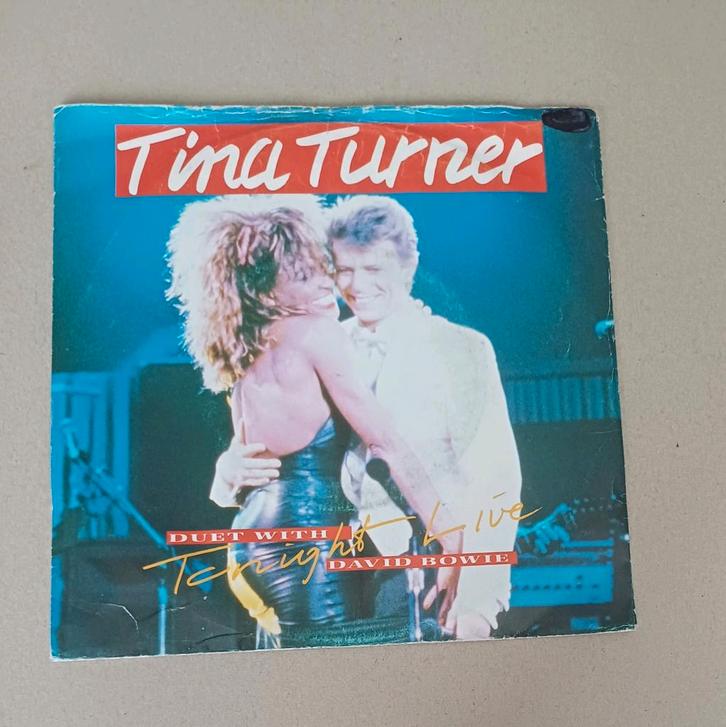 Tina Turner With David Bowie Live - Tonight, Cd's en Dvd's, Vinyl Singles, Gebruikt, Single, Pop, 7 inch, Ophalen of Verzenden