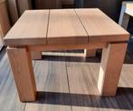 Bijzettafel/salontafel massief eiken, Ophalen, 50 tot 100 cm, Rond, 50 tot 100 cm
