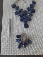 Ketting en armband Indigo blauw, Sieraden, Tassen en Uiterlijk, Kettingen, Ophalen of Verzenden, Zo goed als nieuw, Blauw, Overige materialen