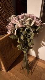 Nep kunst bloemen rozen lichtroze en wit, Ophalen of Verzenden, Zo goed als nieuw