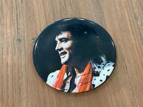 Elvis Presley - 70s Porthole Button 'Sincerely Elvis' - USA, Verzamelen, Muziek, Artiesten en Beroemdheden, Zo goed als nieuw
