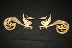 Decoratie gouden vogels, Indonesische stijl, Gebruikt, Verzenden
