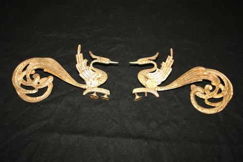Decoratie gouden vogels, Indonesische stijl, Huis en Inrichting, Woonaccessoires | Wanddecoraties, Gebruikt, Verzenden