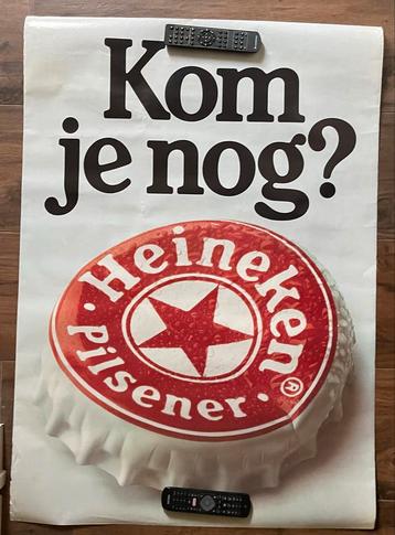 Heineken Poster - Kom je nog? beschikbaar voor biedingen