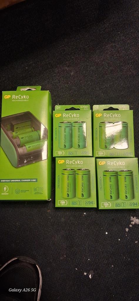 GP ReCyko Rechargeable 5700mAh ACCU meegeleverd met oplader, Audio, Tv en Foto, Accu's en Batterijen, Ophalen of Verzenden