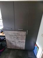 Complete tienerkamer betonlook/antraciet - ZONDER MATRAS!, Huis en Inrichting, Ophalen, Overige materialen, Gebruikt, 100 tot 150 cm