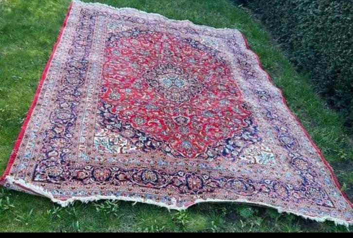 Groot Handgeknoopt Perzisch Tapijt - 365x340cm, Huis en Inrichting, Stoffering | Tapijten en Kleden, Gebruikt, 200 cm of meer