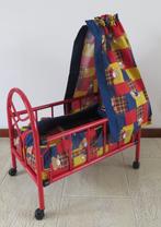 Verrijdbaar metalen poppenbedje met hemeltje, Kinderen en Baby's, Ophalen, Zo goed als nieuw, Babypop
