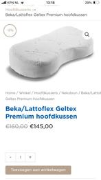 2 x Hoofdkussen BEKA lattoflex oreiller - als nieuw!, Eenpersoons, Wit, Nieuw, Ophalen of Verzenden
