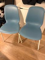 2x IKEA Lidas Stoelen, Kunststof, Gebruikt, Twee, Blauw