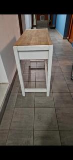 Sidetable massief hout hgte 82cm, Diepte 44.5 cm, br. 107cm, Ophalen of Verzenden, Zo goed als nieuw, 25 tot 50 cm, Rechthoekig