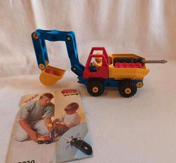 Duplo Toolo vintage 2920 Graafmachine Digger met boekje  beschikbaar voor biedingen