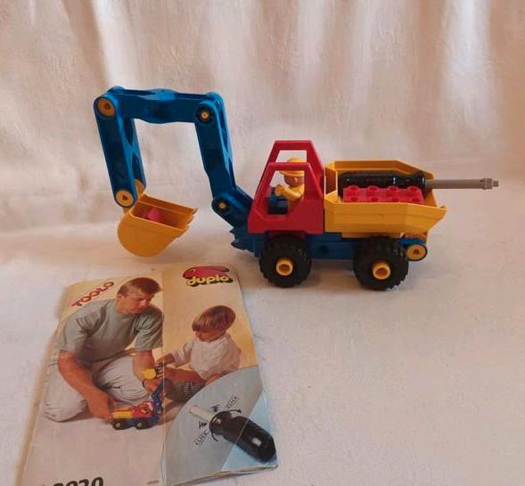 Duplo Toolo vintage 2920 Graafmachine Digger met boekje, Kinderen en Baby's, Speelgoed | Duplo en Lego, Gebruikt, Duplo, Ophalen of Verzenden