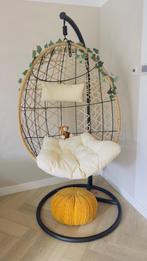 Hangstoel swing, Huis en Inrichting, Stoelen, Ophalen, Twee, Bruin, Zo goed als nieuw