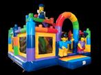 Te koop mooi nieuw mega springkussen bouwblokken 6 x 6,5 m, Ophalen of Verzenden, Nieuw, Verjaardag
