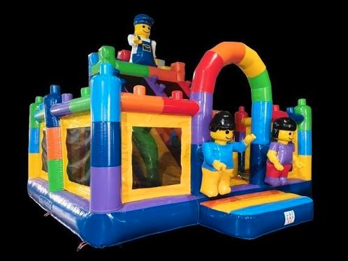 Te koop mooi nieuw mega springkussen bouwblokken 6 x 6,5 m, Hobby en Vrije tijd, Feestartikelen | Verhuur, Nieuw, Verjaardag, Ophalen of Verzenden