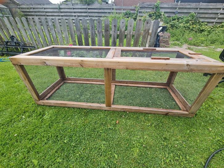 Konijnenren / buitenren, Dieren en Toebehoren, Knaagdieren en Konijnen | Hokken en Kooien, Zo goed als nieuw, Ren, 110 cm of meer
