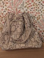 Slangenprint H&M Handtas - Beige, Sieraden, Tassen en Uiterlijk, Tassen | Damestassen, Ophalen of Verzenden, Gebruikt, Beige, Handtas