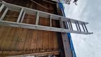 Ladder uitschuifbaar, Doe-het-zelf en Verbouw, Ladders en Trappen, Ophalen, Gebruikt, Ladder, Opvouwbaar of Inschuifbaar