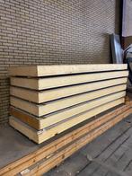 Geïsoleerde sandwich dakplaten, Doe-het-zelf en Verbouw, Platen en Panelen, Ophalen, Zo goed als nieuw, Hout, 100 mm of meer