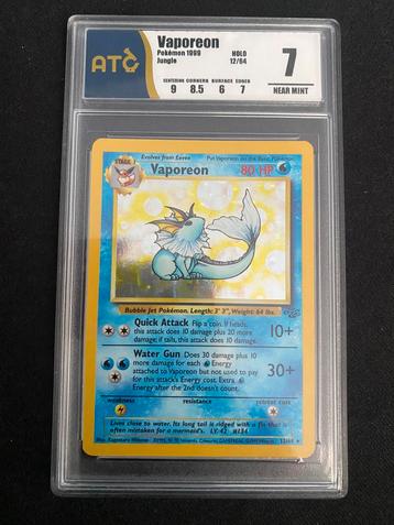 Pokemon Vaporeon HOLO Jungle Grade 7 NM beschikbaar voor biedingen