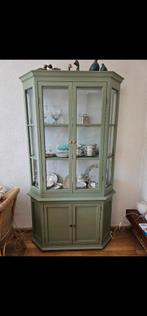 Mooie Vitrinekast  te koop staat in Warmond, Huis en Inrichting, Kasten | Vitrinekasten, Ophalen, 200 cm of meer, Glas, 25 tot 50 cm