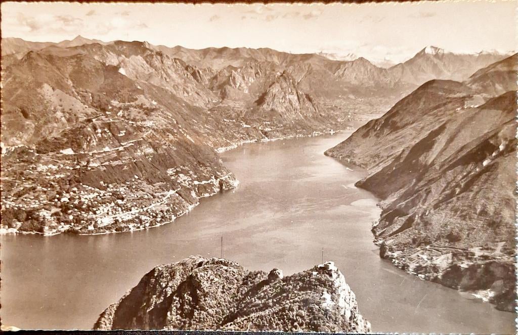 Lugano Zwitserland 1954, Ophalen of Verzenden, 1940 tot 1960, Gelopen, Overig Europa