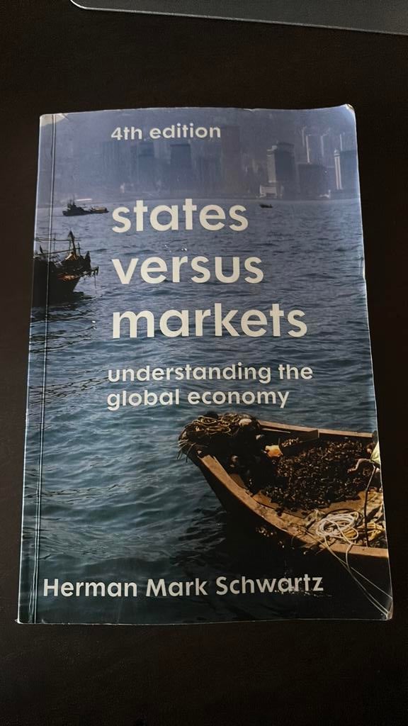 Boek; States Versus Markets – Herman Mark Schwartz, Ophalen of Verzenden, Gelezen