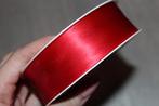 Biaisband Satijn / Duchesse 30 mm - rood #1376, Hobby en Vrije tijd, Ophalen of Verzenden, Nieuw, Lint, Band of Elastiek