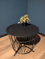 Ikea Gualöv opbergtafel, Metaal of Aluminium, Rond, 55 tot 75 cm, Zo goed als nieuw