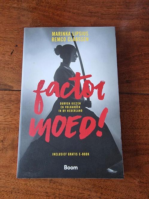 Marinka Lipsius - Factor Moed!, Boeken, Advies, Hulp en Training, Zo goed als nieuw, Ophalen of Verzenden
